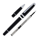 Cross Lume Rollerball Pen in Obsidian Black with Polished Chrome Appointments