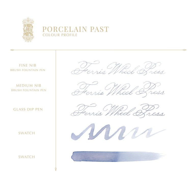 Ferris Wheel Press Bottled Ink in Porcelain Past - 10 mL