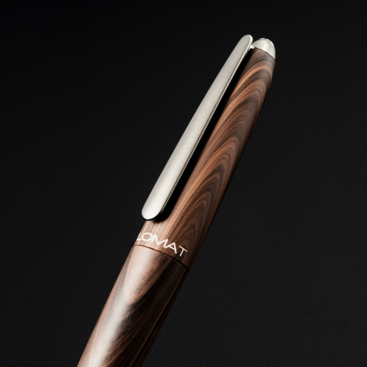 Diplomat Aero Rollerball Pen in Black Forest