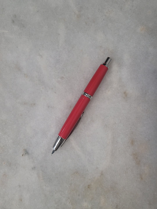 Misfit Item 0081 Pilot Vanishing Point Fountain Pen in Red Coral - 18K Gold Medium Point (2022 Limited Edition)