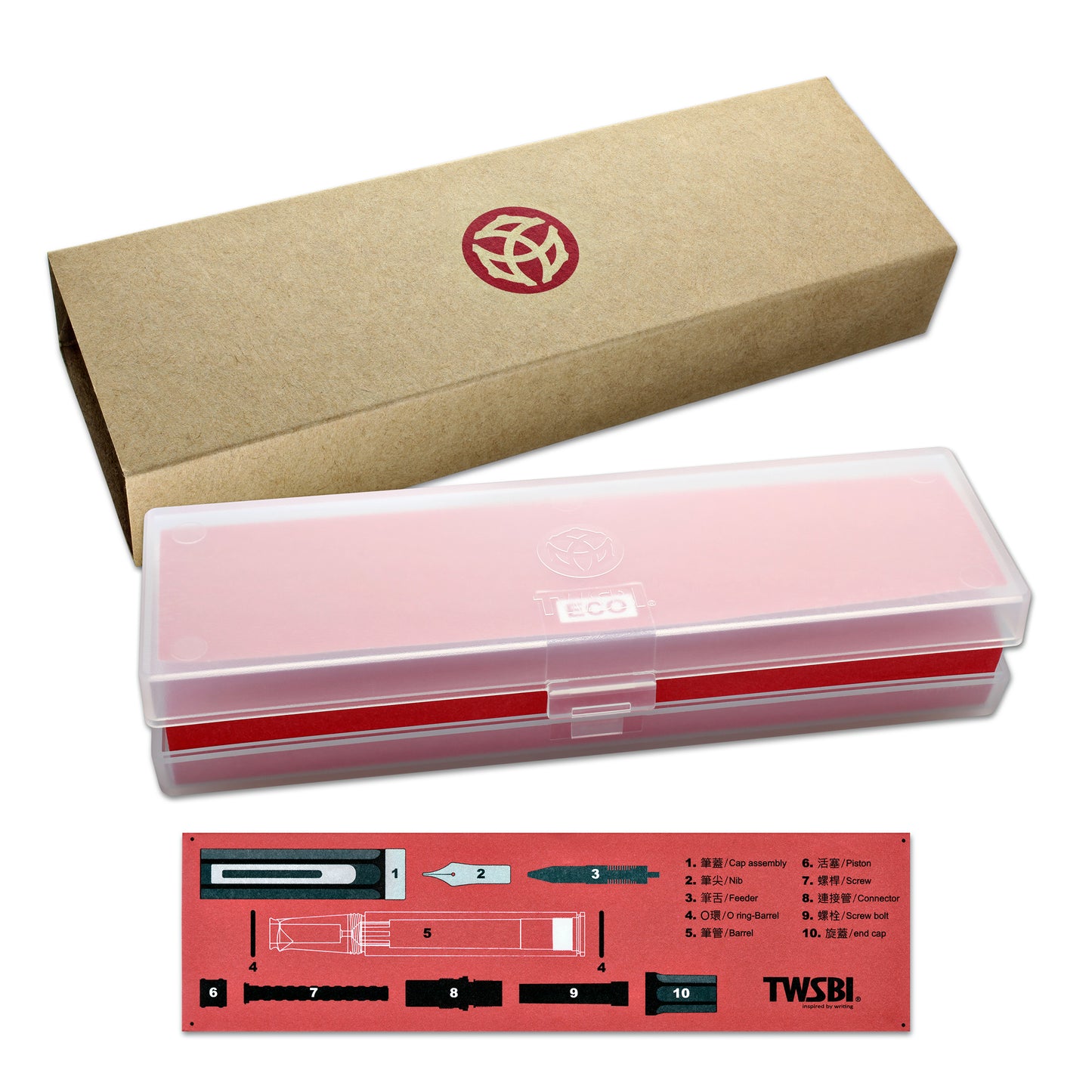 TWSBI Eco Fountain Pen in Caffè with Bronze Trim Fountain Pen