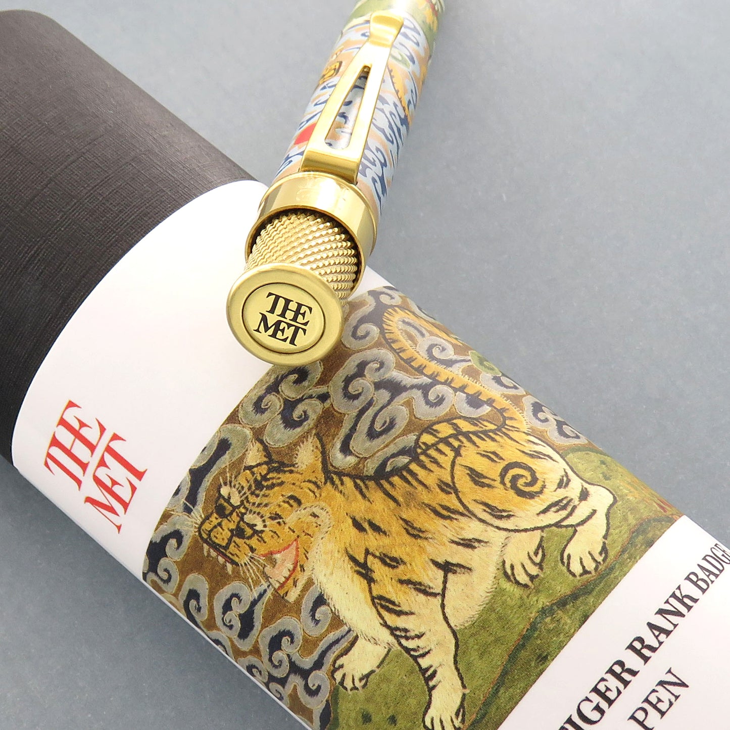 Retro 51 Tornado Metropolitan Rollerball in Chinese Tiger Rank Badge Rollerball Pen