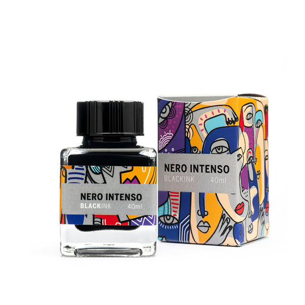 Leonardo Officina Bottled Ink in Intense Black - 40 mL