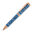 Conklin Endura Deco Crest Ballpoint Pen in Demo Blue with Rosegold Trim - CLO
