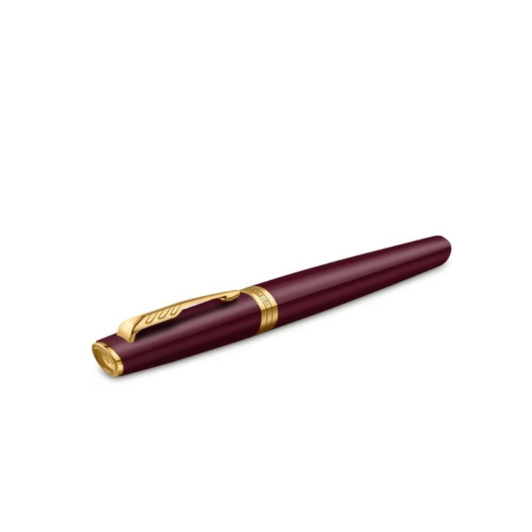 Parker Meridian Fountain Pen in Red with Gold Trim - Fine