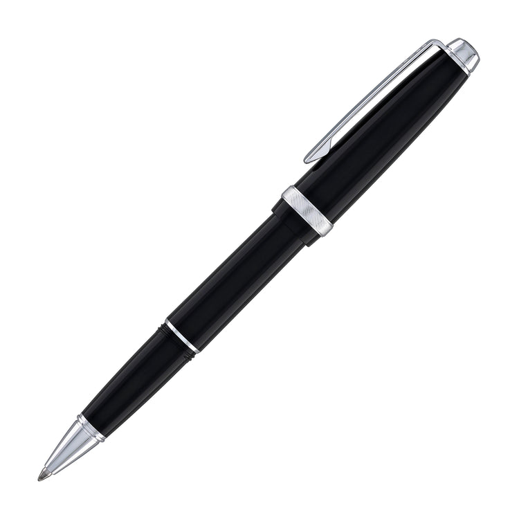 Cross Lume Rollerball Pen in Obsidian Black with Polished Chrome Appointments