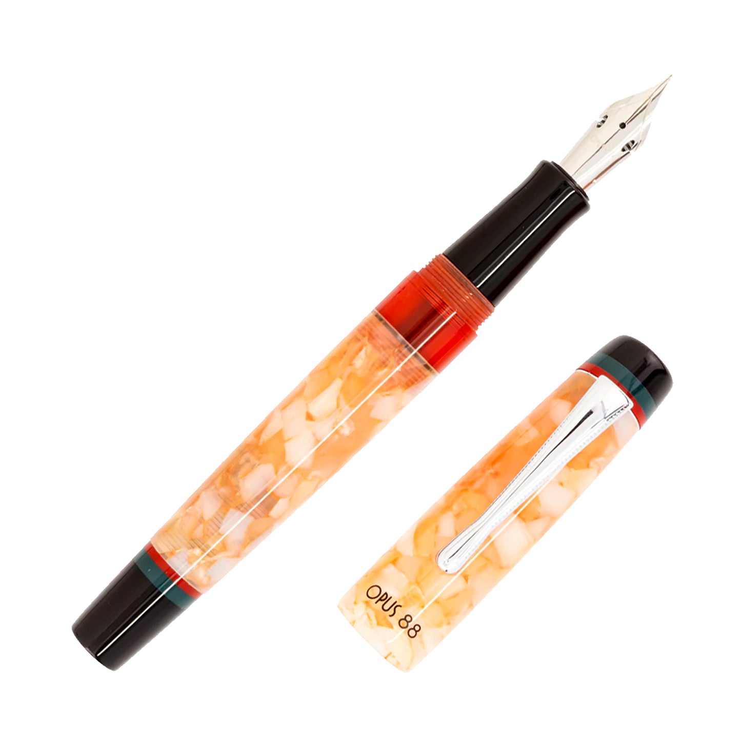 Opus 88 Minty Fountain Pen in Orange
