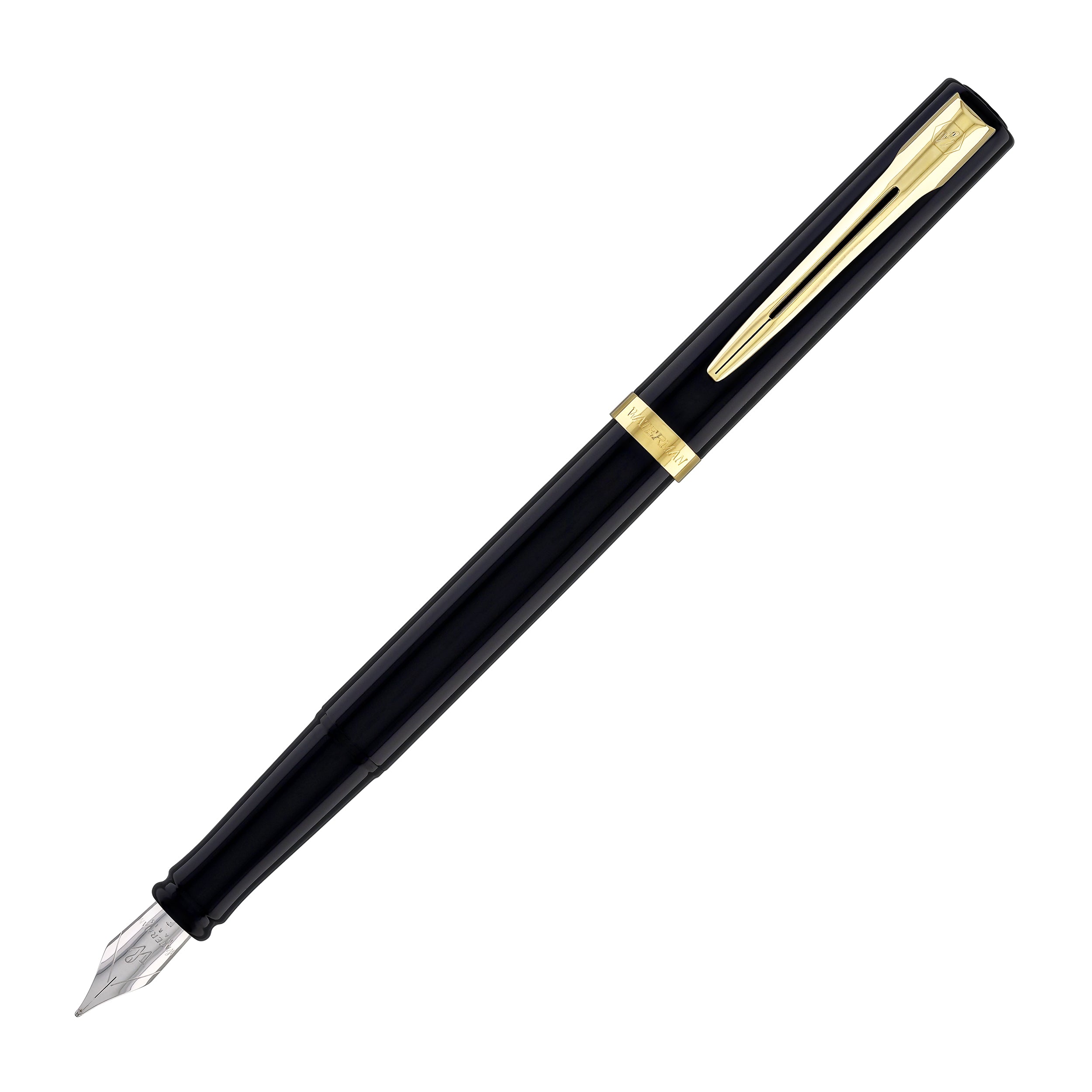 Waterman Impression Fountain Pen in Black with Gold Coated - Fine