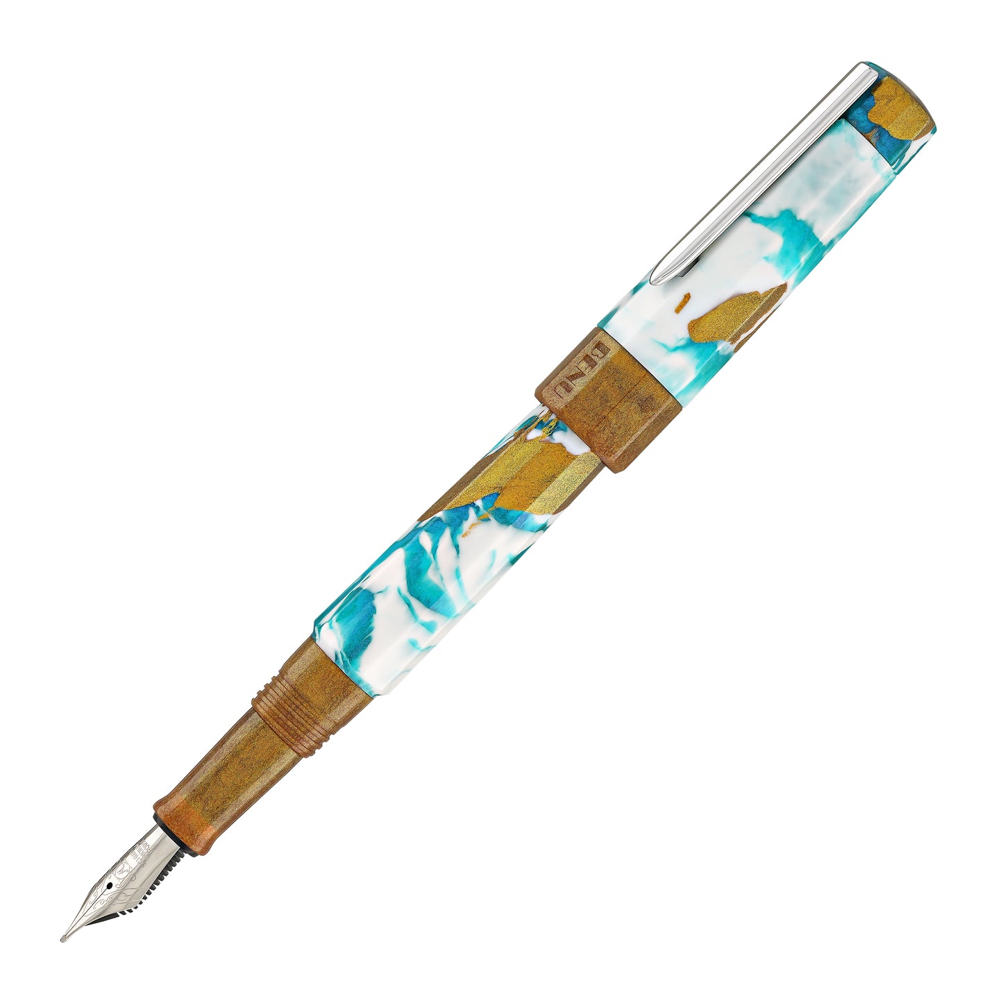 Benu Euphoria Fountain Pen in Blue Hawaiian Fountain Pens