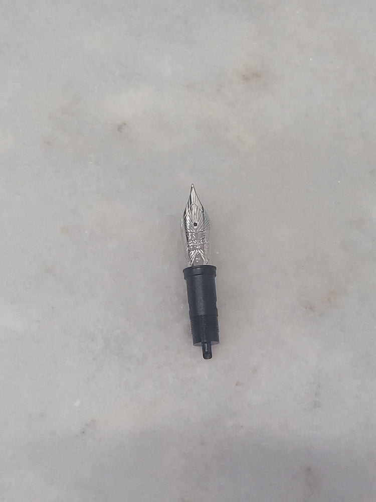 Misfit Item 0120 Leonardo Fountain Pen Nib Replacement 14KT Jowo Nib, Silver - Extra Fine Point