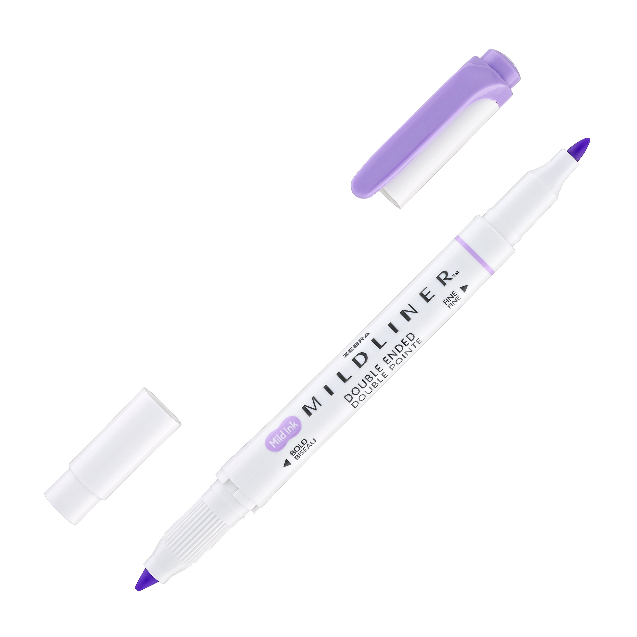 Zebra Mildliner Dual-Tip Highlighter in Violet - Goldspot Pens