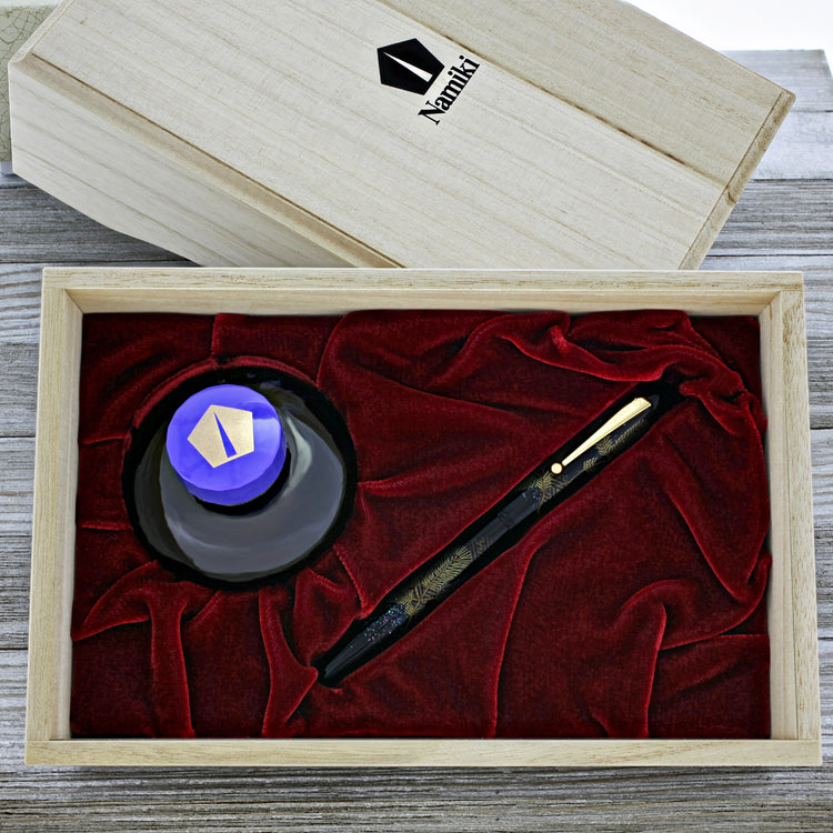 Namiki Yukari Fountain Pen in Pine Needle - 18K Gold