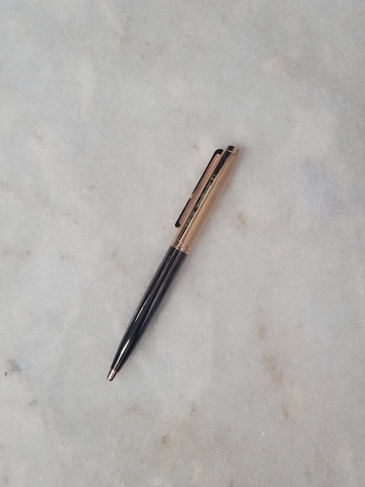 Misfit Item 0074 Waldmann Tuscany Ballpoint Pen in Chocolate with Rose Gold