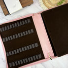 Girologio 48 Zippered Pen Case in Blush Petal