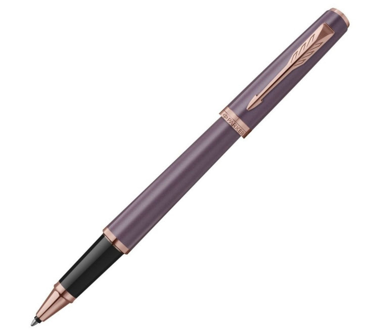 Parker Meridian Rollerball Pen in Purple Lacquer with Pink Gold Trim