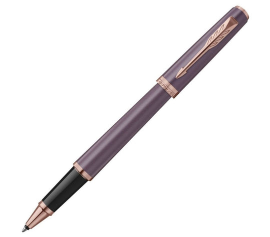 Parker Meridian Rollerball Pen in Purple Lacquer with Pink Gold Trim