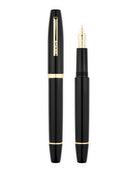 Scribo Flow Fountain Pen in Origine with Yellow Gold Trim