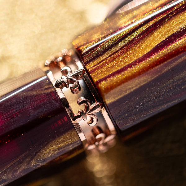 Visconti Medici Palazzo Fountain Pen in Pitti with Rose Gold Trim Fountain Pen