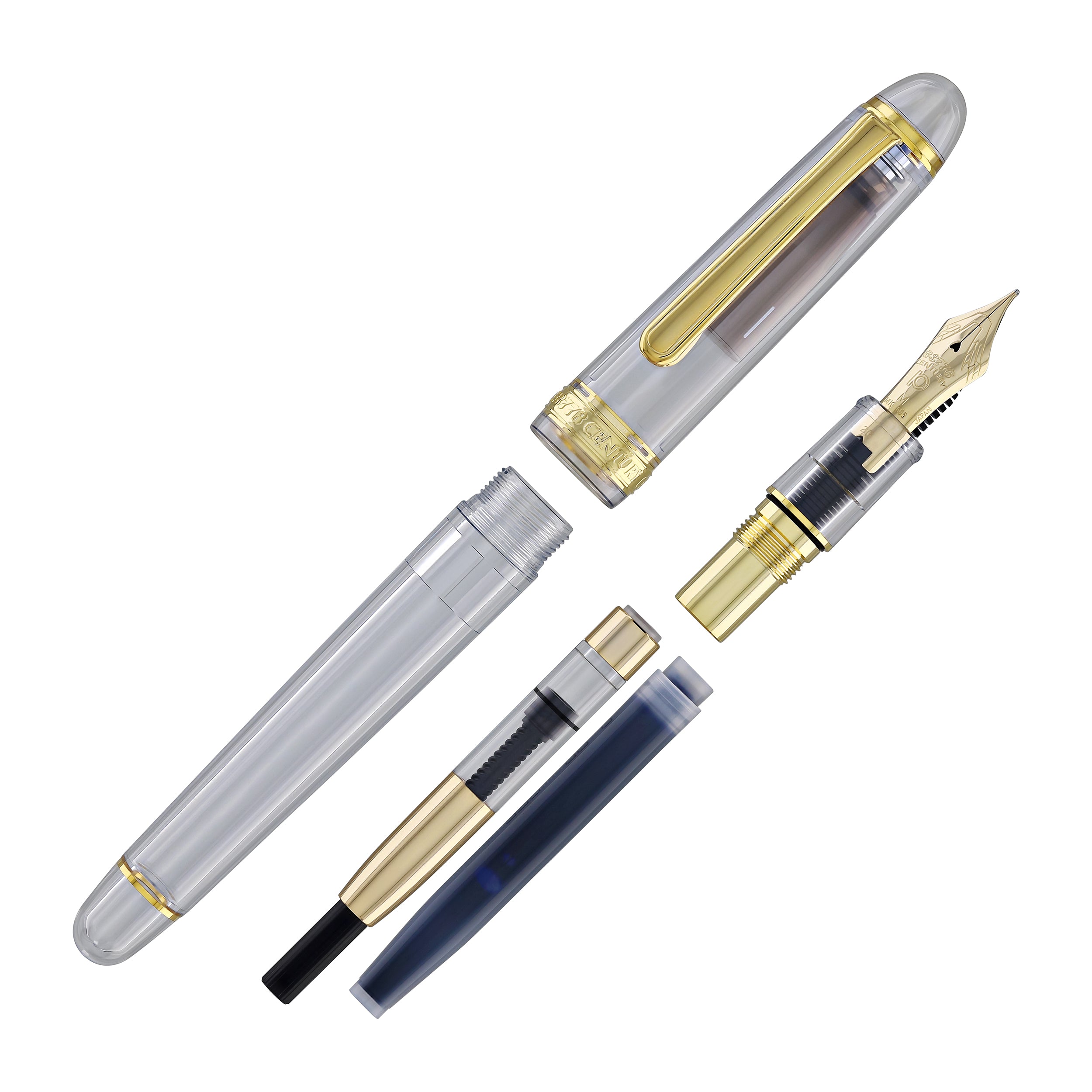 Platinum 3776 Century Fountain Pen in Ver. 2 Demonstrator - 14K
