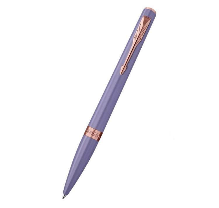Parker Meridian Ballpoint Pen in Lilac Lacquer with Pink Gold Trim