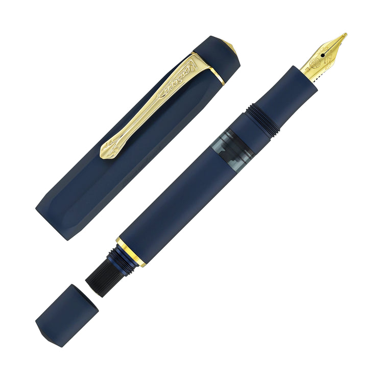 Kaweco Piston Sport AL Fountain Pen in Solo Navy/Gold