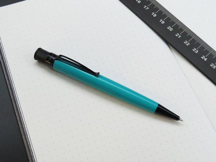 Retro 51 Tornado Stealth Lacquer Rollerball Pen in Deep Aqua