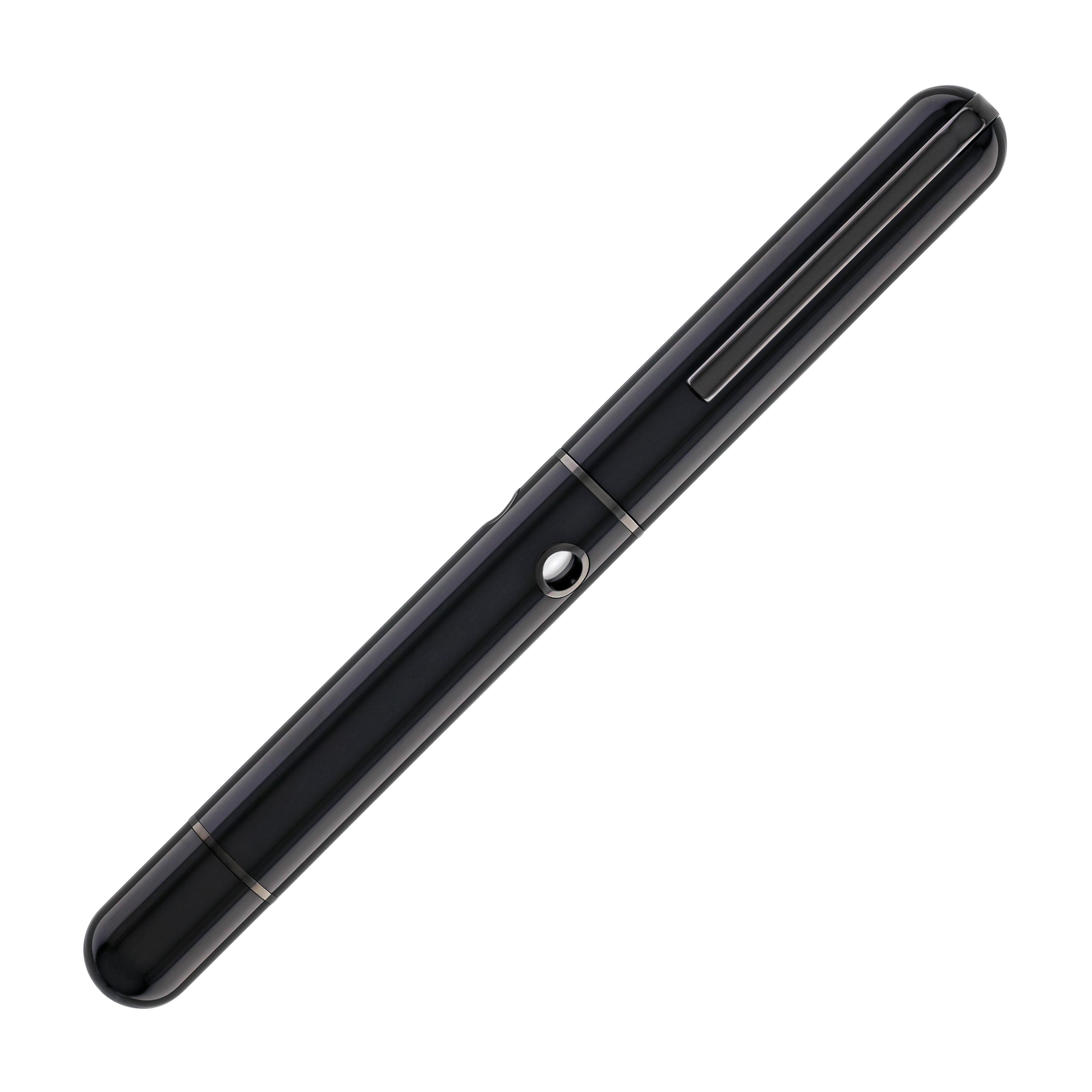 Narwhal Nautilus Fountain Pen in Cephalopod Black - Goldspot Pens