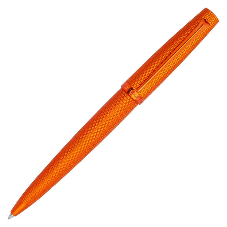 Diplomat Viper Ballpoint Pen in Orange Guilloche