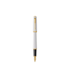Parker Meridian Fountain Pen in Chrome with Gold Trim - Fine