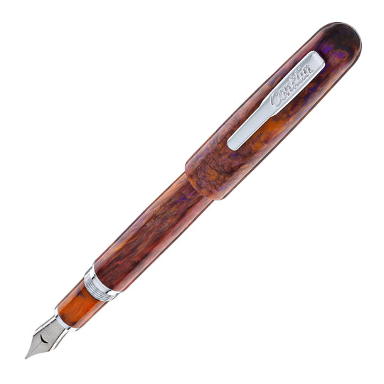 Conklin Streamline Fountain Pen in Glossy Sunset Medley with Chrome Trim - Limited Edition