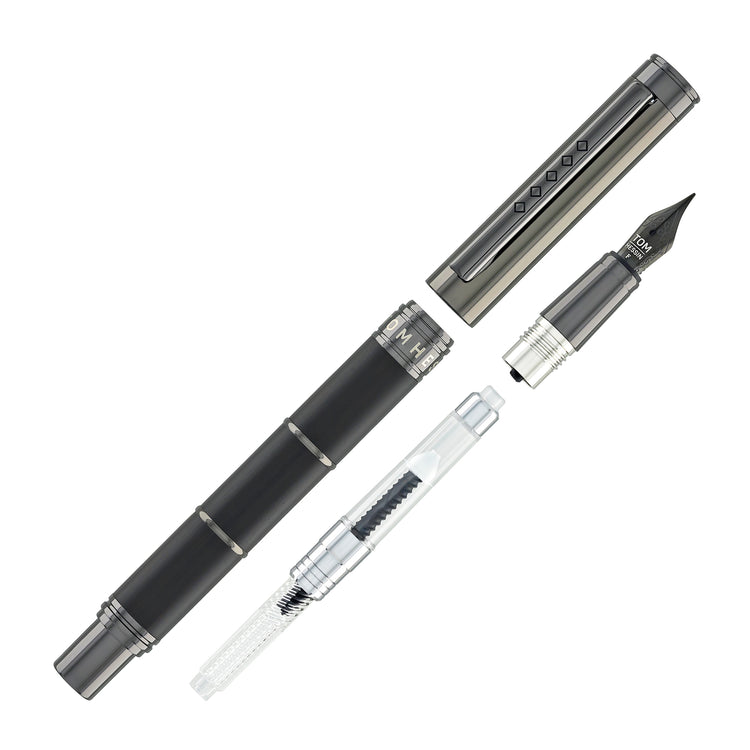 Tom Hessin Revolution Fountain Pen in Charcoal