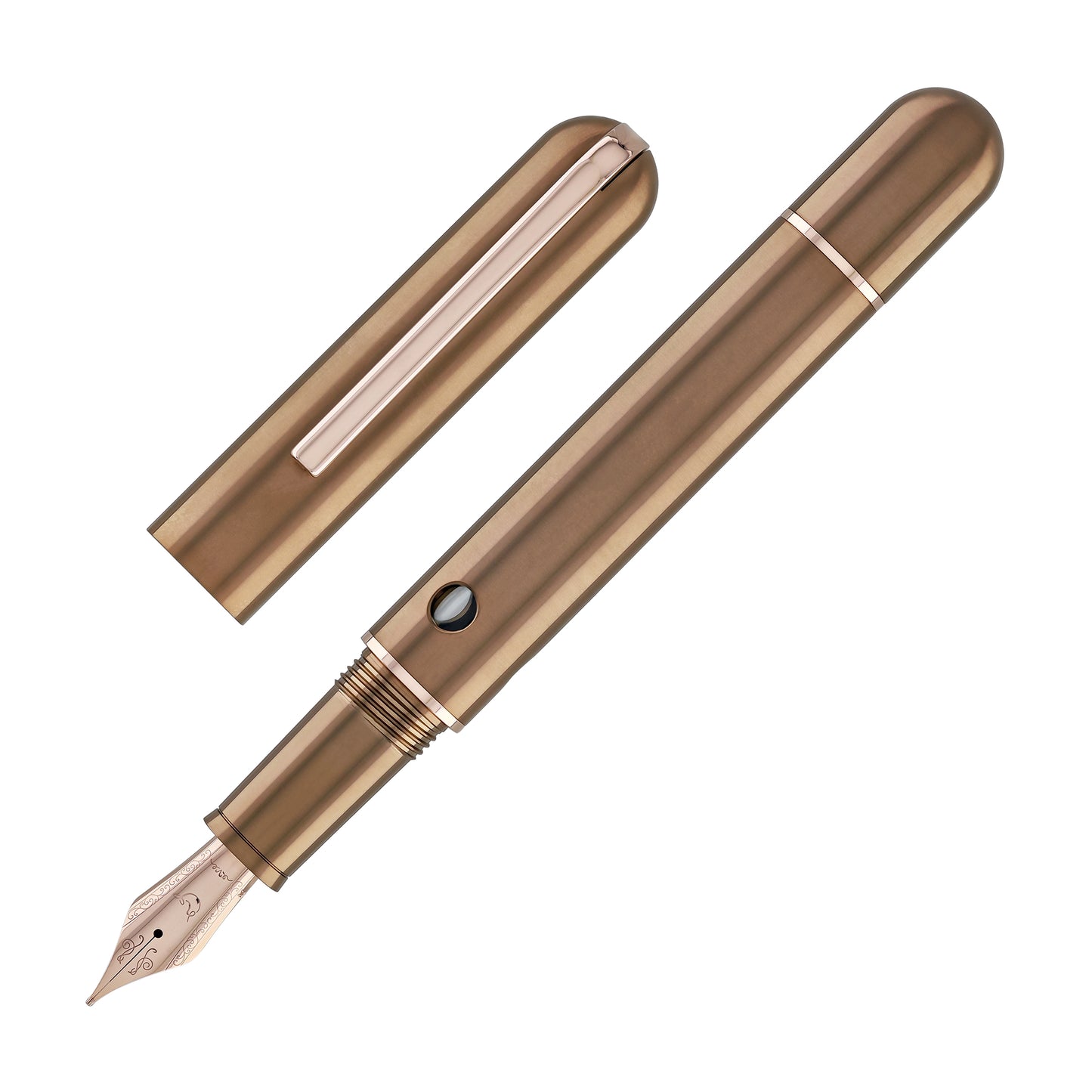 Nahvalur Nautilus Fountain Pen in Toffee Ti