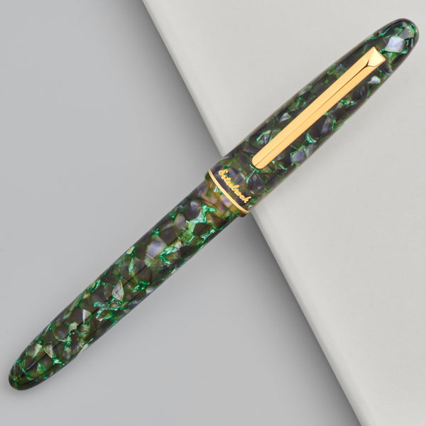 Esterbrook Estie Fountain Pen in Jurassic with Gold Trim - Piston Filling Fountain Pen