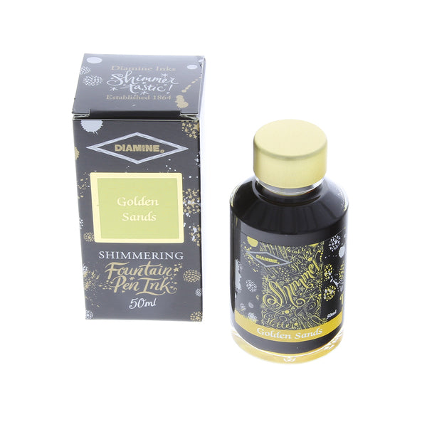 Diamine Shimmer Bottled Ink in Golden Sands - 50 mL Bottled Ink