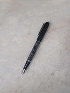 Misfit Item 0099 Nahvalur Original Fountain Pen - Peter Draws Artist Edition Silver - 1.1mm Stub Nib