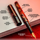 Benu Euphoria Handpainted Fountain Pen in Fire Horse - Limited Edition