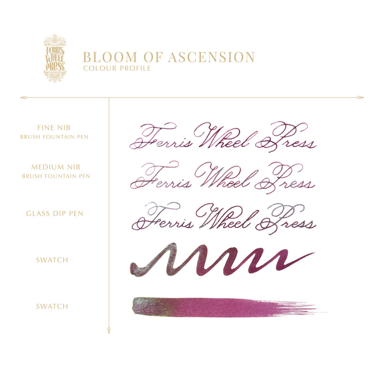 Ferris Wheel Press Bottled Ink in Bloom of Ascension