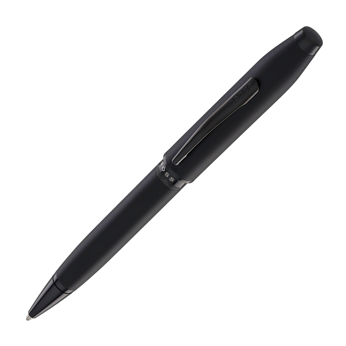Cross Foundry Ballpoint Pen in Matte Black Lacquer with PVD Black Appointments
