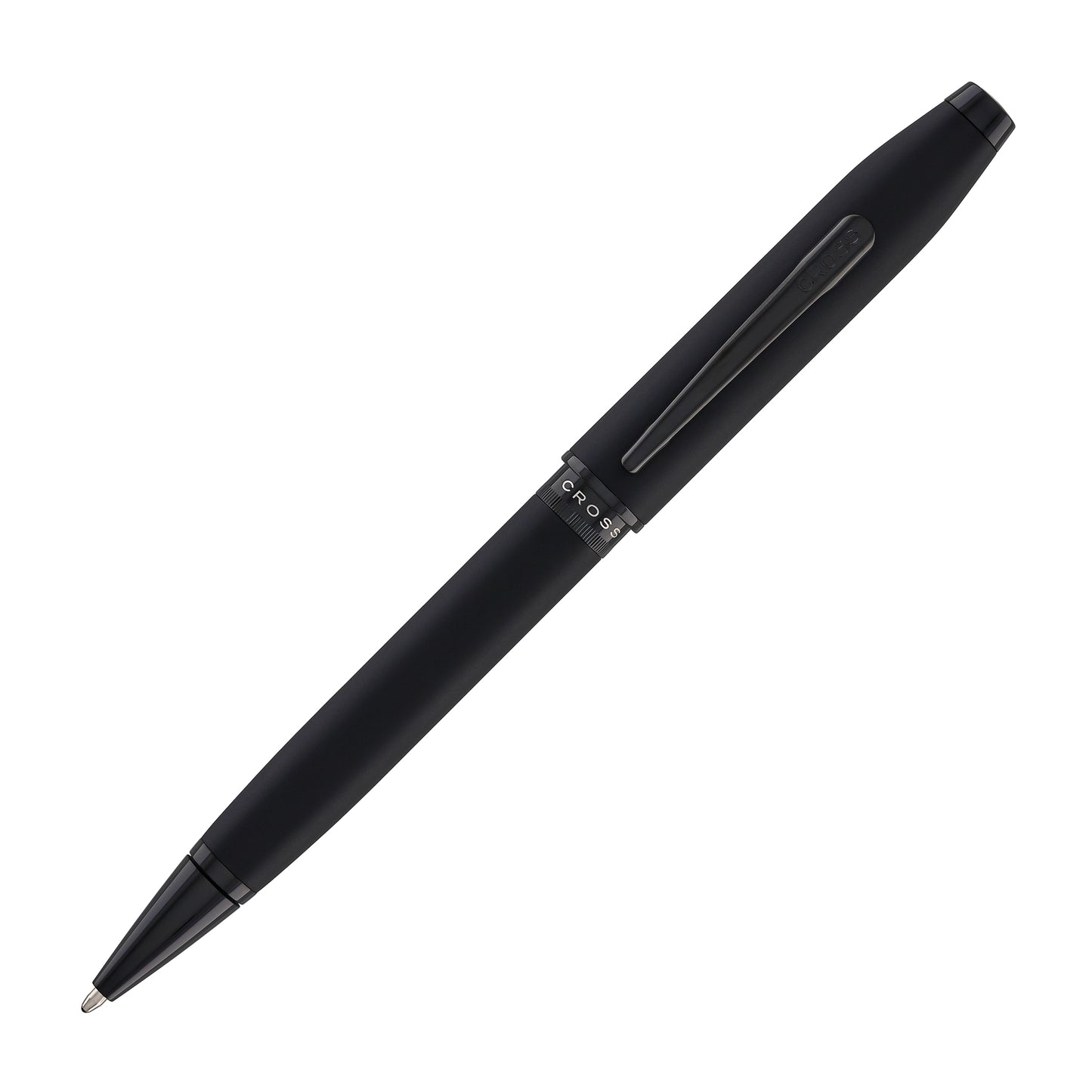 Cross Foundry Ballpoint Pen in Matte Black Lacquer with PVD Black Appointments