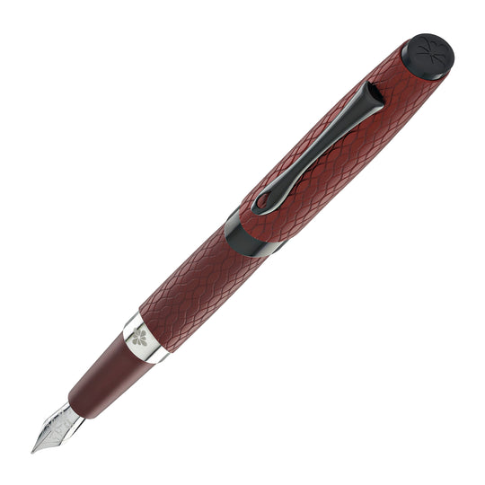 Diplomat Cobra Fountain Pen in Burgundy Red