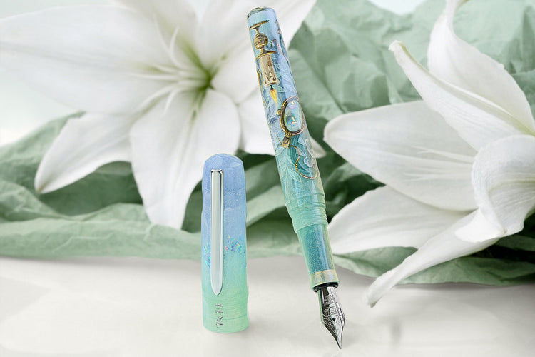 Benu Talisman Fountain Pen in White Lily