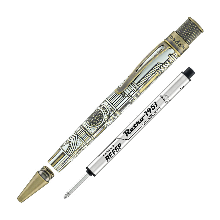 Retro 51 Tornado Metalsmith Rollerball Pen in Cathedral