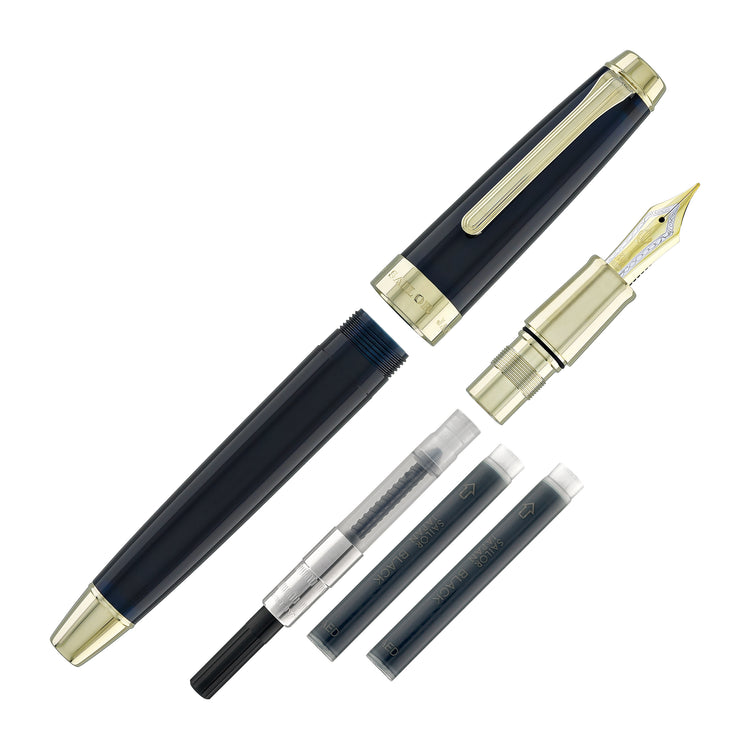Sailor Professional Gear Anchor Fountain Pen in Blue Dawn - 21K Gold Nib