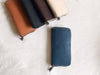 Shibui 3 Pen Case (Veg Tanned) in Deep Blue Pen Cases