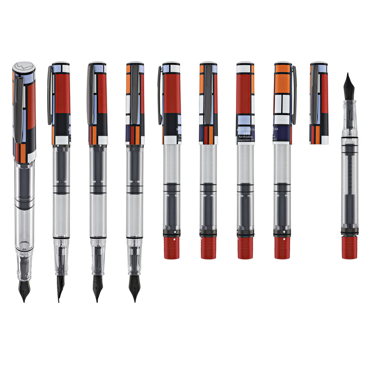 Monteverde USA MP1 Fountain Pen in Mondrian Composition 1921