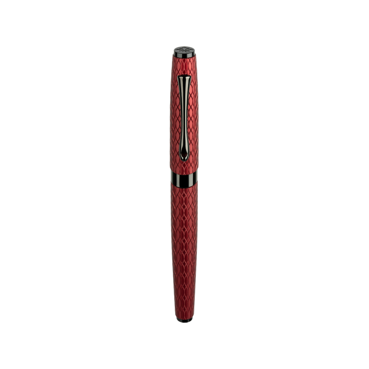 Diplomat Cobra Fountain Pen in Burgundy Red