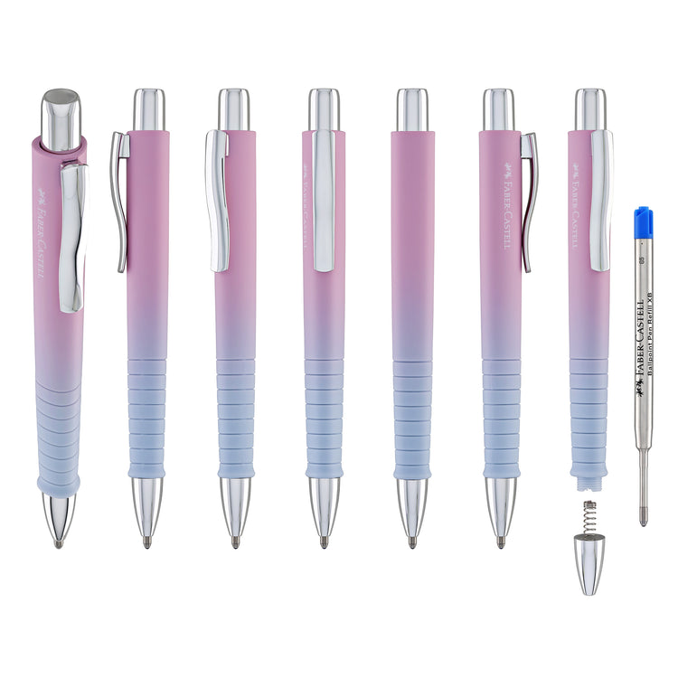 Faber-Castell Poly Flow Ballpoint Pen in Blushing Sky
