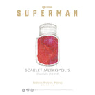 Ferris Wheel Press Superman Themed Bottled Ink in Scarlet Metropolis  - 28 mL
