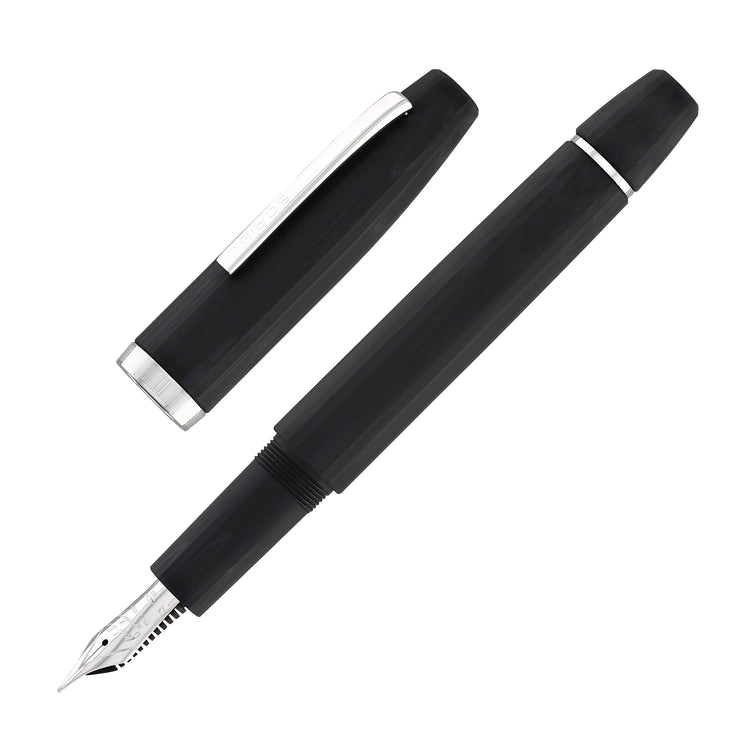 Scribo Flow Fountain Pen in Dimensione with Platinum Trim