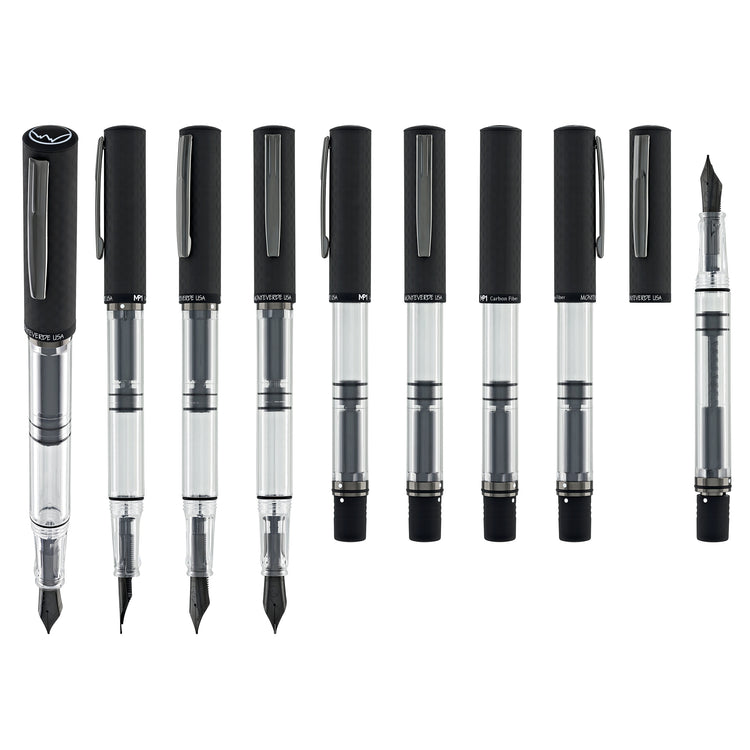 Monteverde USA MP1 Fountain Pen in Matte Carbon